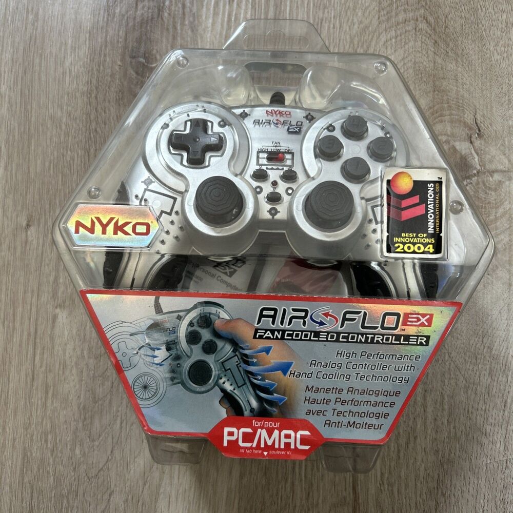 Nyko Air-Flo EX Fan Cooled Wired USB Controller for PC MAC Computer New Sealed